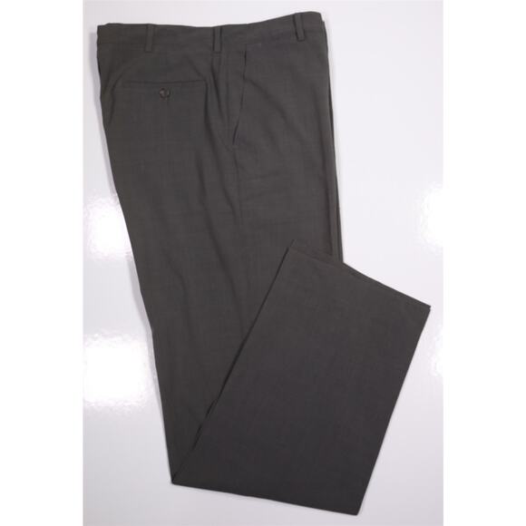 Paul Smith Men's Gray Flat Front Wool Dress Pants Trousers 34x33 - Picture 1 of 7